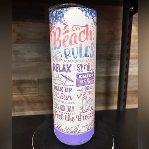 Beach Rules Tumbler 30oz
